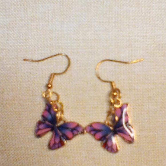 Butterfly Earrings - Picture 2 of 3